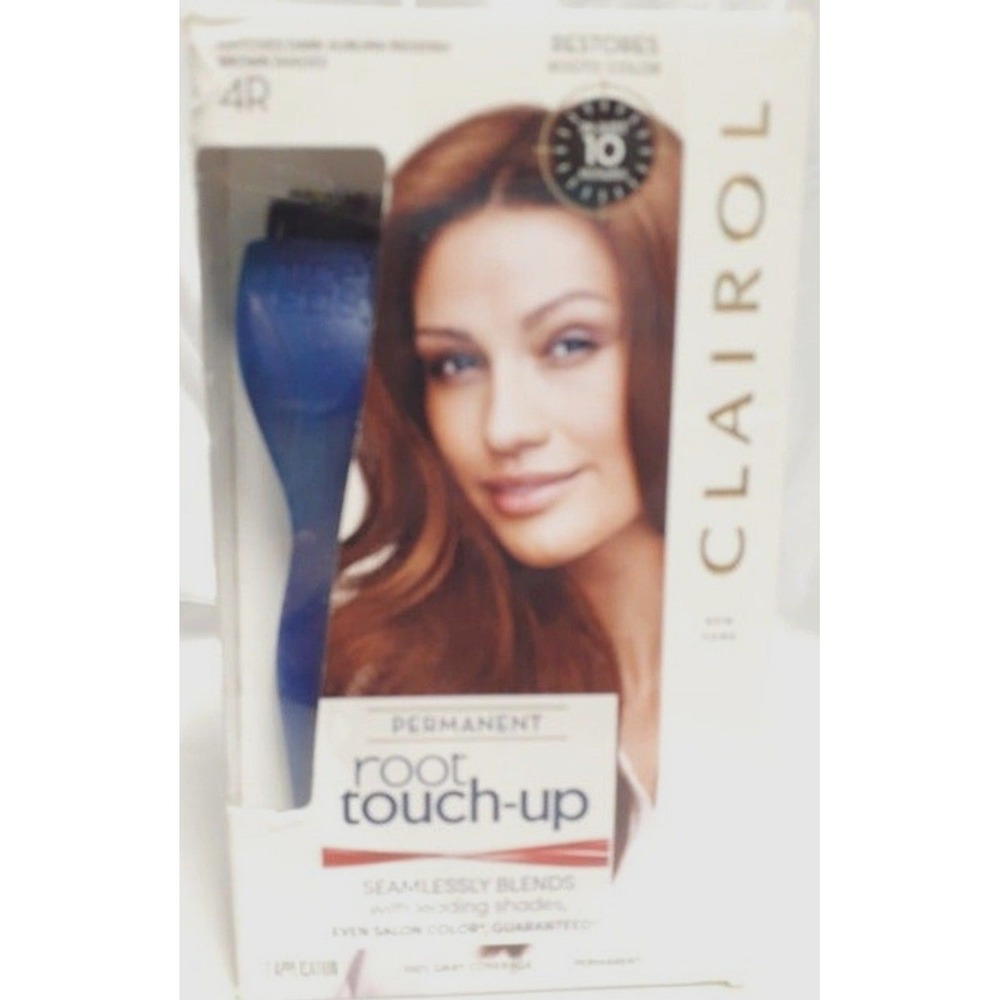 New Clairol Root Touch Up Permanent Hair Color 4R Dark Auburn Reddish Brown Dye